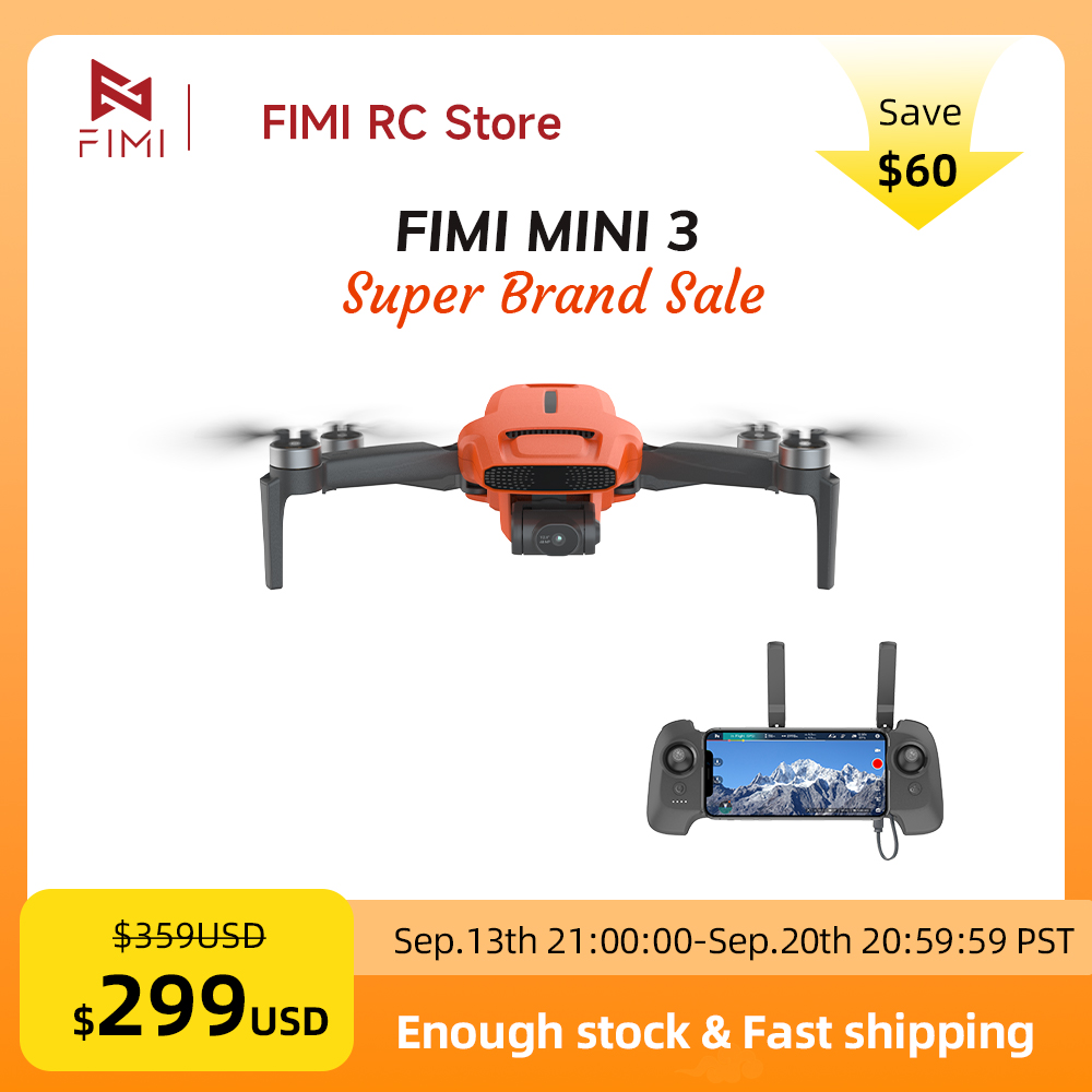 طائرة بدون طيار FIMI MINI 3 مع - مراجعة Drone Gimbal Brushless وسعره